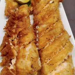 ท้องปลาแซลมอนย่างเกลือ