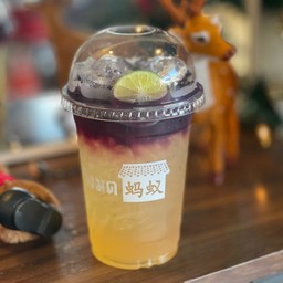 ชาอัญชันน้ำผึ้งมะนาว