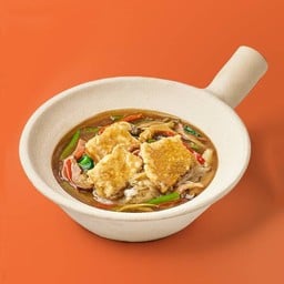 ก๋วยเตี๋ยวราดหน้าปลากะพง