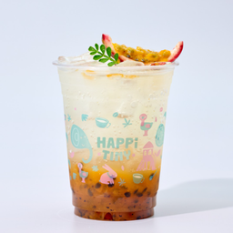 เสาวรสเพียวเร่ โซดา. Passion Fruit Puree With Soda