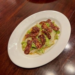 ผัดผักกาดขาว เบคอน