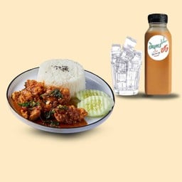 ข้าวไก่กรอบ ครัวคุณแอ๊ว แบริ่ง