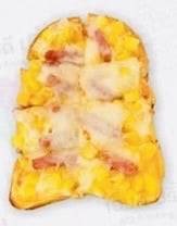 ปังข้าวโพดแฮมชีส