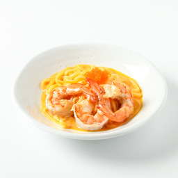 708 Uni Cream Udon With Tiger Prawn