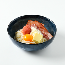 701 Mentaiko Carbonara Udon With Bacon