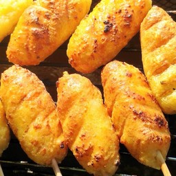 มิเกล-ข้าวจี่ทาไข่