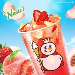 ชาเขียวสตรอว์เบอร์รี่พีช