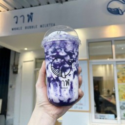 นมสดบลูเบอรี่ปั่น