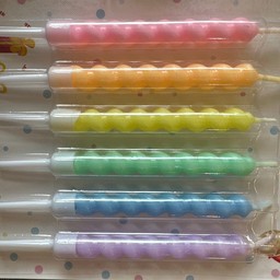 เทียนพาสเทลกระดุม