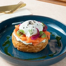 Salmon & Egg Croissant