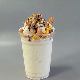 ลูกชิ้นปิ้งจอมยุทธ์&milk