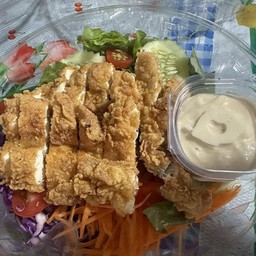 สลัด ไก่ทอด