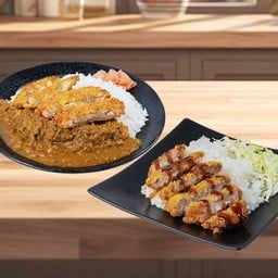 จับคู่ถูกกว่า (เซ็ท) แกงกะหรี่ กุ้งทอดสไตล์ทงคัตสึ + ข้าวหมูทอดทงคัตสึ