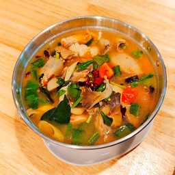 ต้มแซ่บปลาทับทิม หม้อไฟ