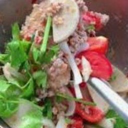 วุ้นเส้นหมูสับหมูยอ