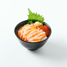 611 Aka Ebi Don With Yolk/Ikura/Kani Miso