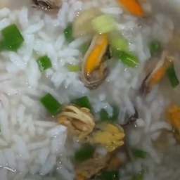 KH01.51 ข้าวต้มเนื้อหอยแมลงภู่ 50 กรัม /เลือกเนื้อสัตว์ใส่เพิ่มได้