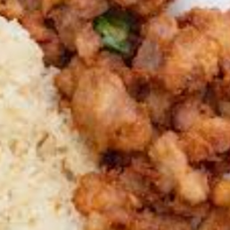 KH01.28 ข้าวเหนียว+เอ็นไก่ทอด 50 กรัม