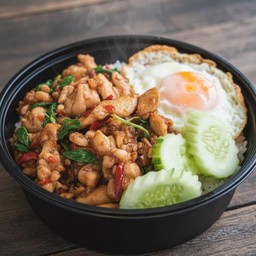ข้าวหน้ากะเพราไก่