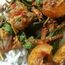 KH01.10 ผัดเผ็ดหมูป่า 50 กรัม ราดข้าว