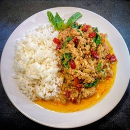 ข้าวกระเพราหมูสับ