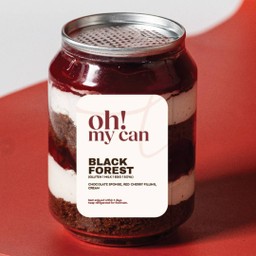 Black forest can cake