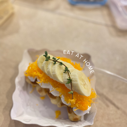 วิปครีม+ฝอยทอง+กล้วยหอม