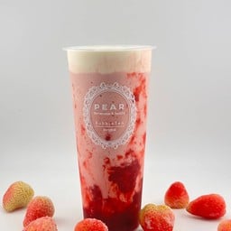 Strawberry premium milk tea  ชานมสตอเบอรี่ปั่น