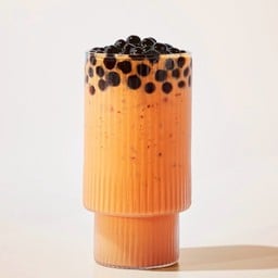 ชาไทย ไก่ทอง ออริจินัล เย็น + ไข่มุก (แก้ว)