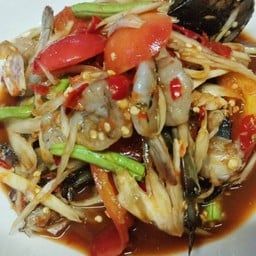 ตำปูปลาร้ากุ้งสด