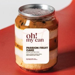 Passionfruit can cake