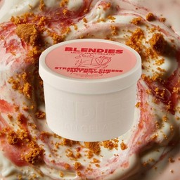 STRAWBERRY BISCOFF CHEESE TART