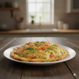 ไข่เป็ดเจียว ใสเครื่อง 2 ฟอง