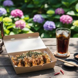 เกี๊ยวซ่าซอสยากิ 10 ชิ้น