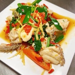 ปลาเก๋าผัดฉ่า