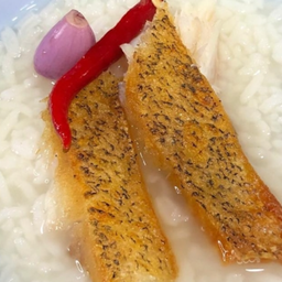 KH01.56 ข้าวต้มปลาสลิดทอด 50 กรัม /เลือกเนื้อสัตว์ใส่เพิ่มได้