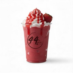 สตรอเบอร์รี่นมสดปั่น+วิปครีม