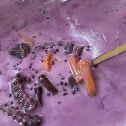 แกงบวดมันม่วงมะพร้าวอ่อน