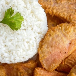 KH01.34 ข้าวสวย+หมูยอทอด 50 กรัม