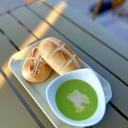 หมั่นโถวย่างเนย สังขยาใบเตย