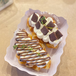 วิปครีมนูเทลล่า+วิปครีมบราวนี่กรอบ