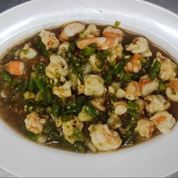 กุ้งผัดพริกสด