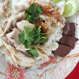 ข้าวมันไก่ผสม(ต้ม&ทอด)