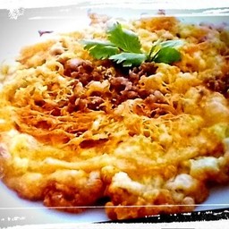 ไข่เจียวหมูสับ(กับข้าว)