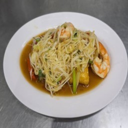 กุ้ยช่ายขาวเต้าหู้กุ้ง