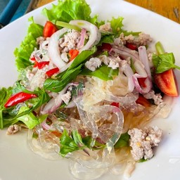 ยำเส้นแก้วหมูสับ