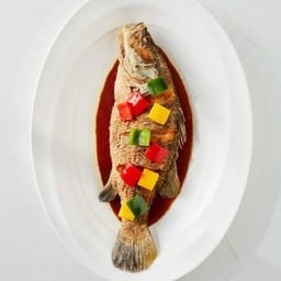 ปลากะพงทอดสูตรไต้หวัน