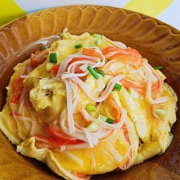 ข้าวไข่ข้น+ปูอัด