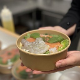 แซลมอน+กุ้งแซ่บ