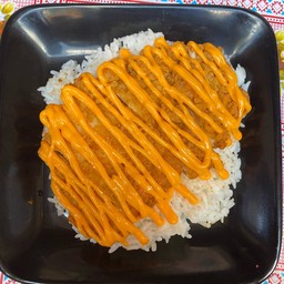 ข้าวหน้าไก่ราดชีส